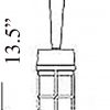 Bulkhead Pendant Light Diagram (B-1ARM)