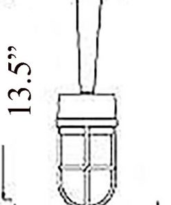 Bulkhead Pendant Light Diagram (B-1ARM)