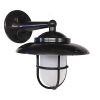 Small Hooded Bulkhead Light in Oil Rubbed Bronze by Shiplights