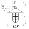 Shiplights Starboard Sconce Diagram (H-2)