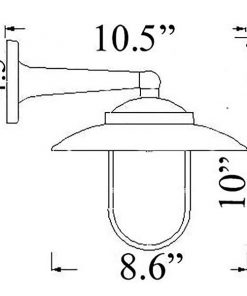 NC-2 Modern Wall Sconce Diagram