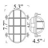 Oval Cage Bulkhead Sconce Diagram (O-1)