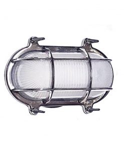 Chrome Nautical Wall Sconce by Shiplights compare to DWR Oval Bulkhead Light