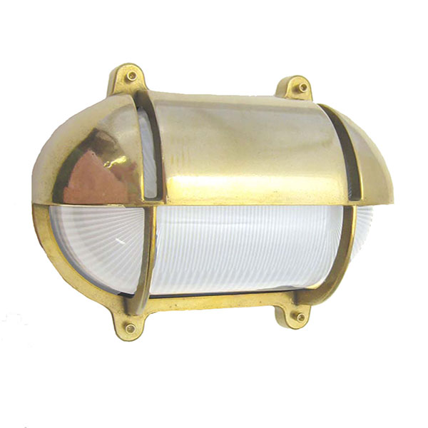 Oval Bulkhead Light with Eyelid Shield Medium Size