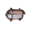 Oval Bulkhead Light with Eyelid Antique Copper (O-6)