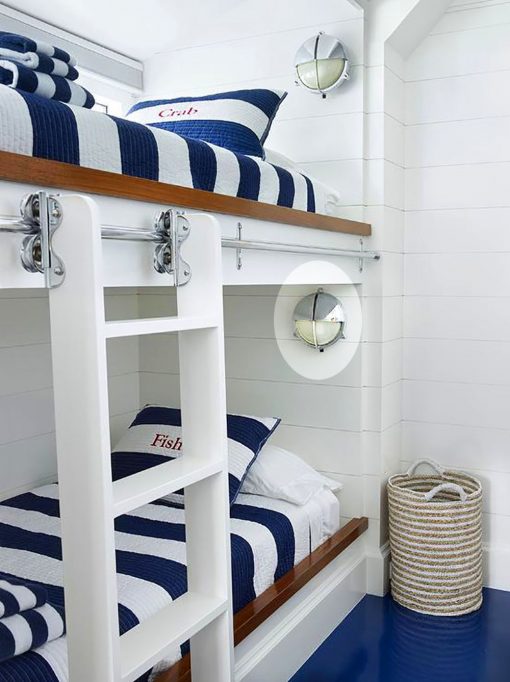 Nautical Bunk with Modern Bulkhead Lights