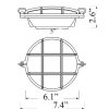 Small Round Bulkhead Sconce Diagram (R-2)