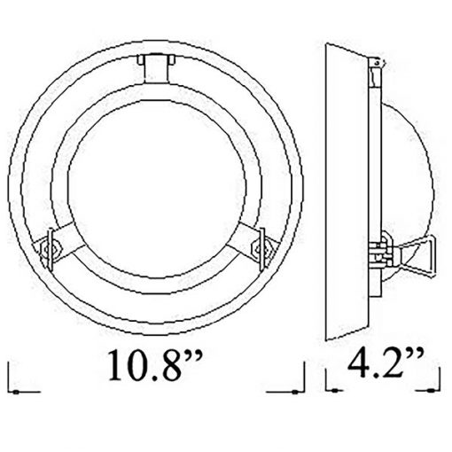 R-4 Porthole Sconce Diagram