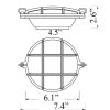 Small Round Bulkhead Sconce Diagram by Shiplights R-2