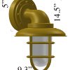 classic bronze nautical sconce diagram