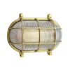Solid Brass Oval Bulkhead Cage Sconce (WF-2) by Shiplights