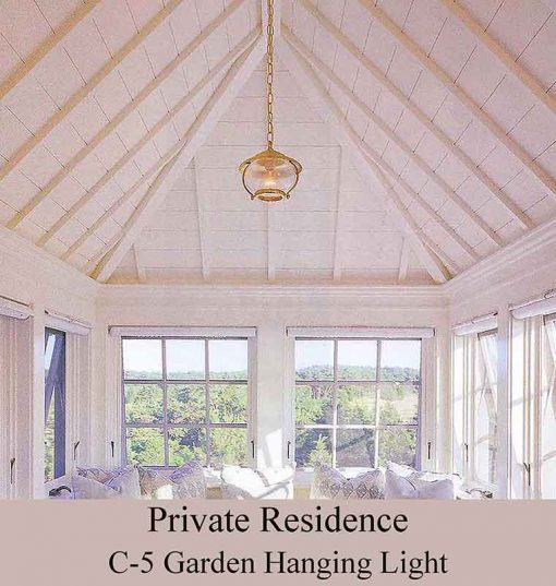Solid Brass Ceiling Light by Shiplights