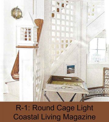 Brass Nautical Stair Light by Shiplights (Coastal Living Magazine)