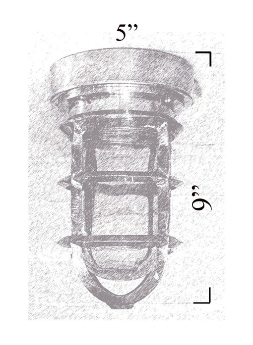 Nautical Flush Mount Diagram Shiplights (T-10F)