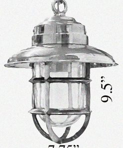 marine grade bronze nautical pendant diagram