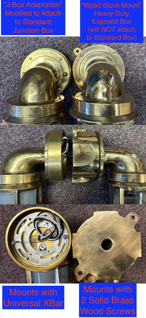 Shiplights Bronze Bulkhead Mounting Options